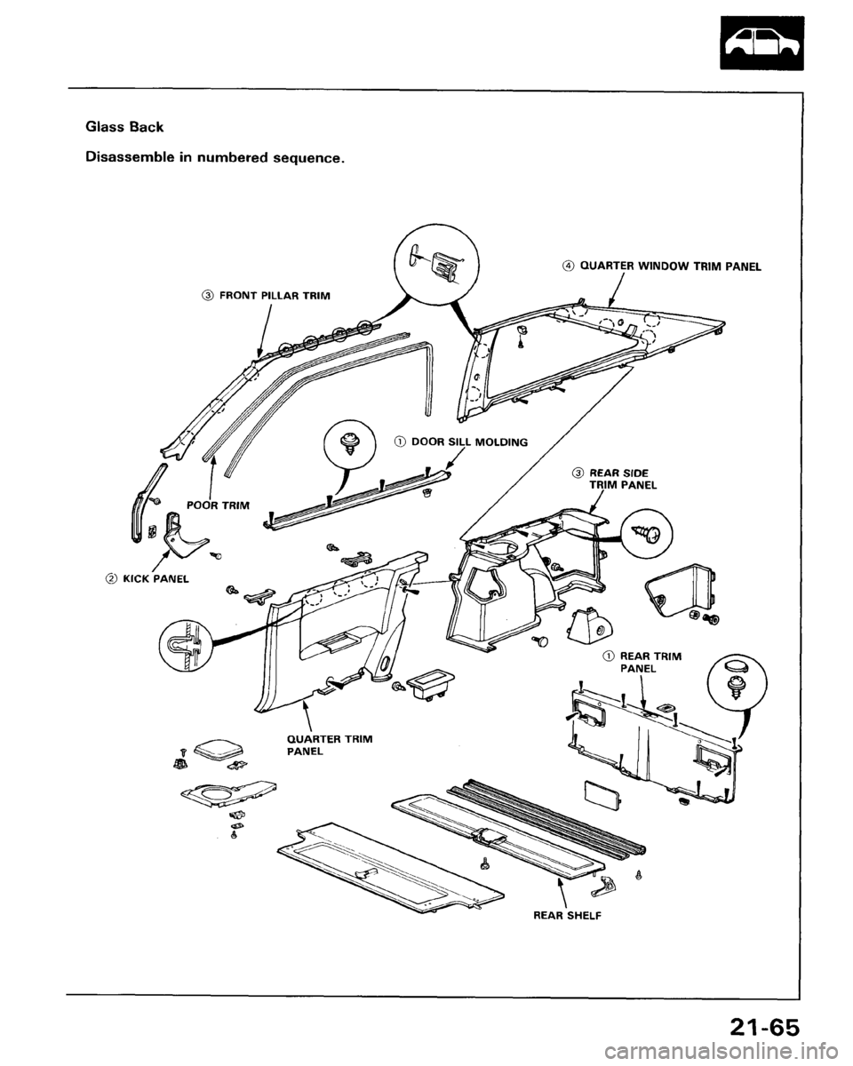 HONDA ACCORD 1986 CA / 3.G Workshop Manual 