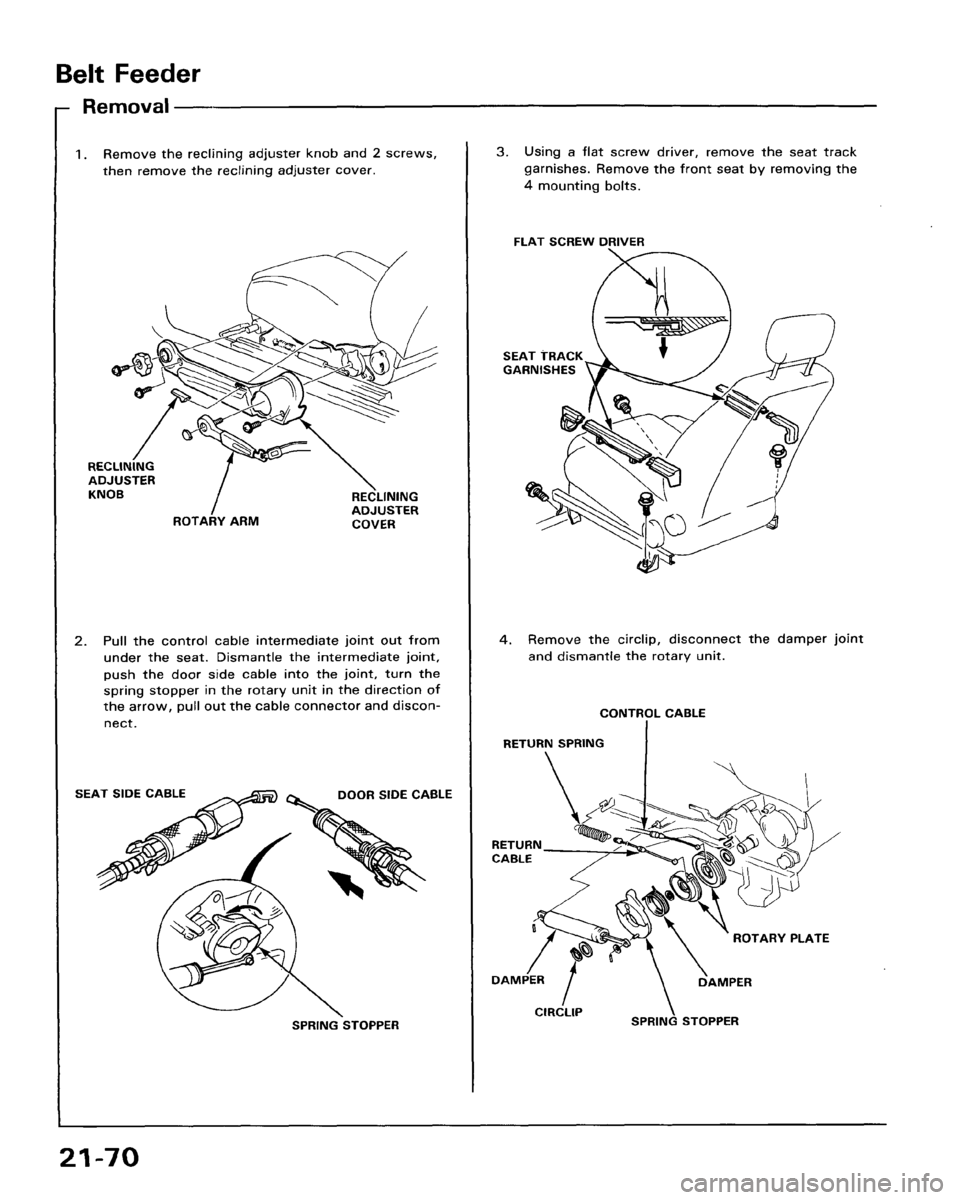HONDA ACCORD 1986 CA / 3.G Workshop Manual 