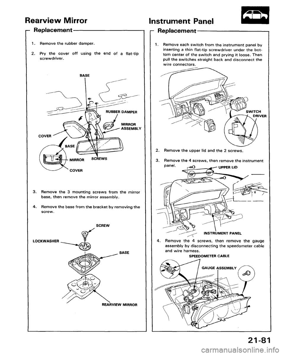 HONDA ACCORD 1986 CA / 3.G Workshop Manual HONDA ACCORD 1986 CA / 3.G Workshop Manual