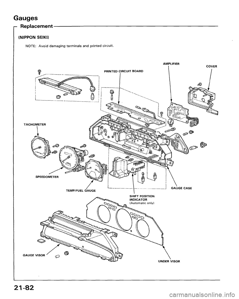 HONDA ACCORD 1986 CA / 3.G Workshop Manual HONDA ACCORD 1986 CA / 3.G Workshop Manual