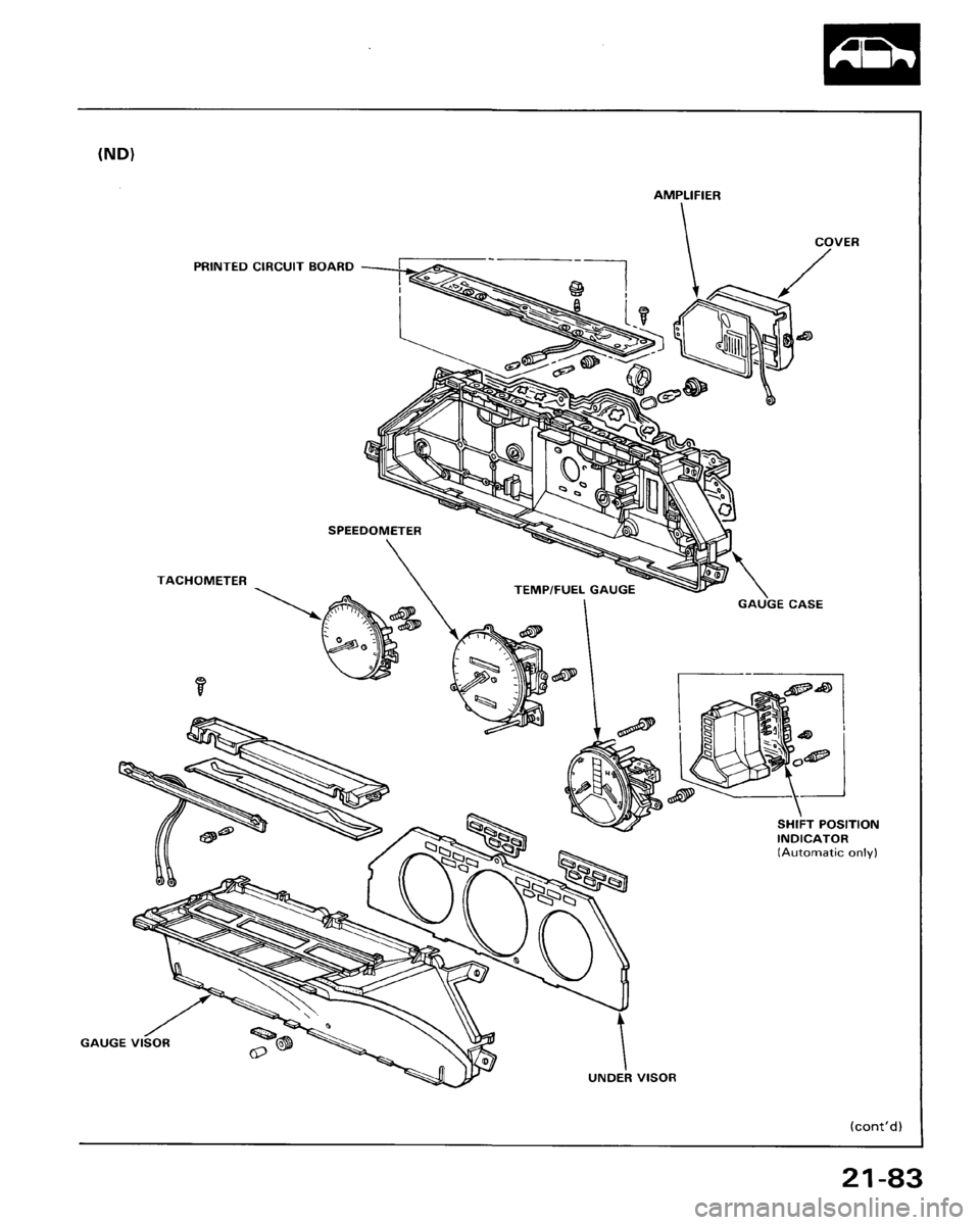 HONDA ACCORD 1986 CA / 3.G Workshop Manual HONDA ACCORD 1986 CA / 3.G Workshop Manual