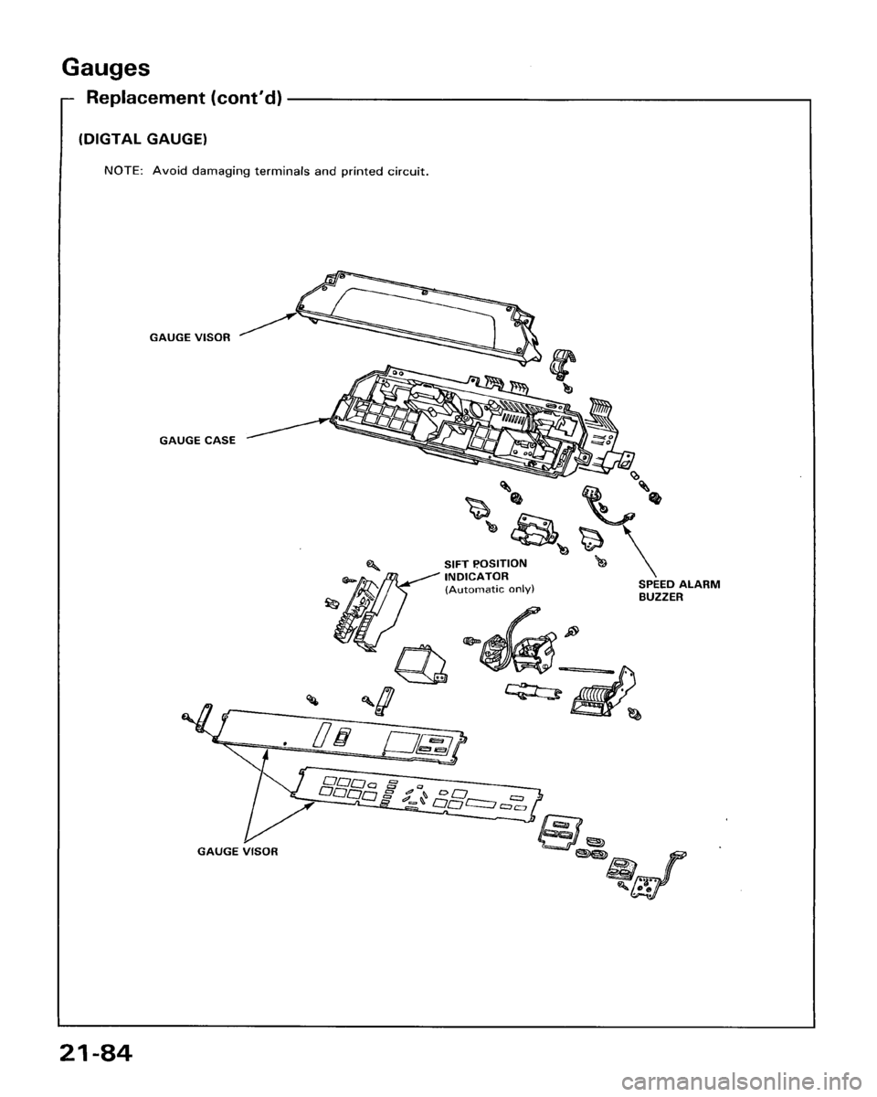 HONDA ACCORD 1986 CA / 3.G Workshop Manual HONDA ACCORD 1986 CA / 3.G Workshop Manual