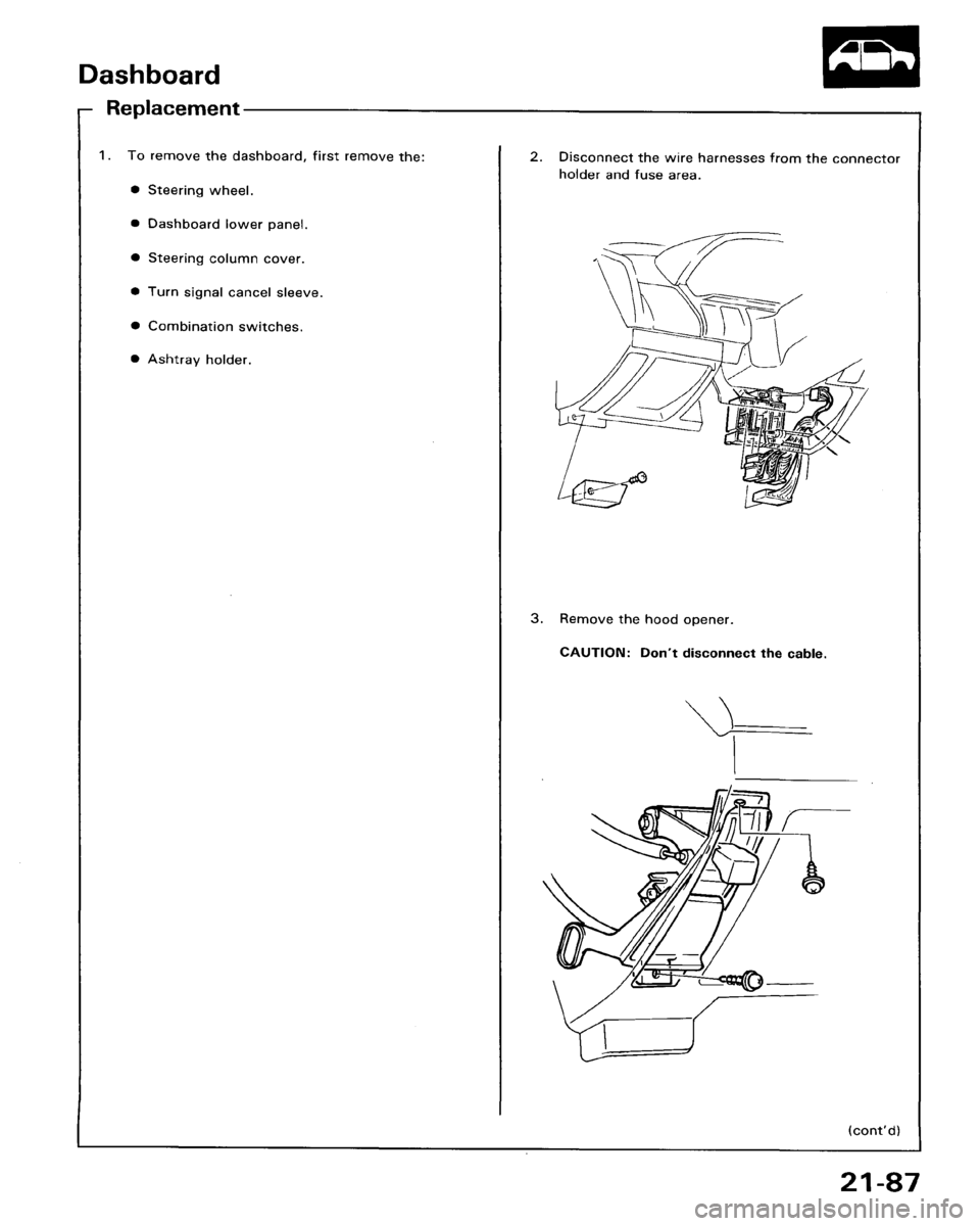 HONDA ACCORD 1986 CA / 3.G Workshop Manual HONDA ACCORD 1986 CA / 3.G Workshop Manual