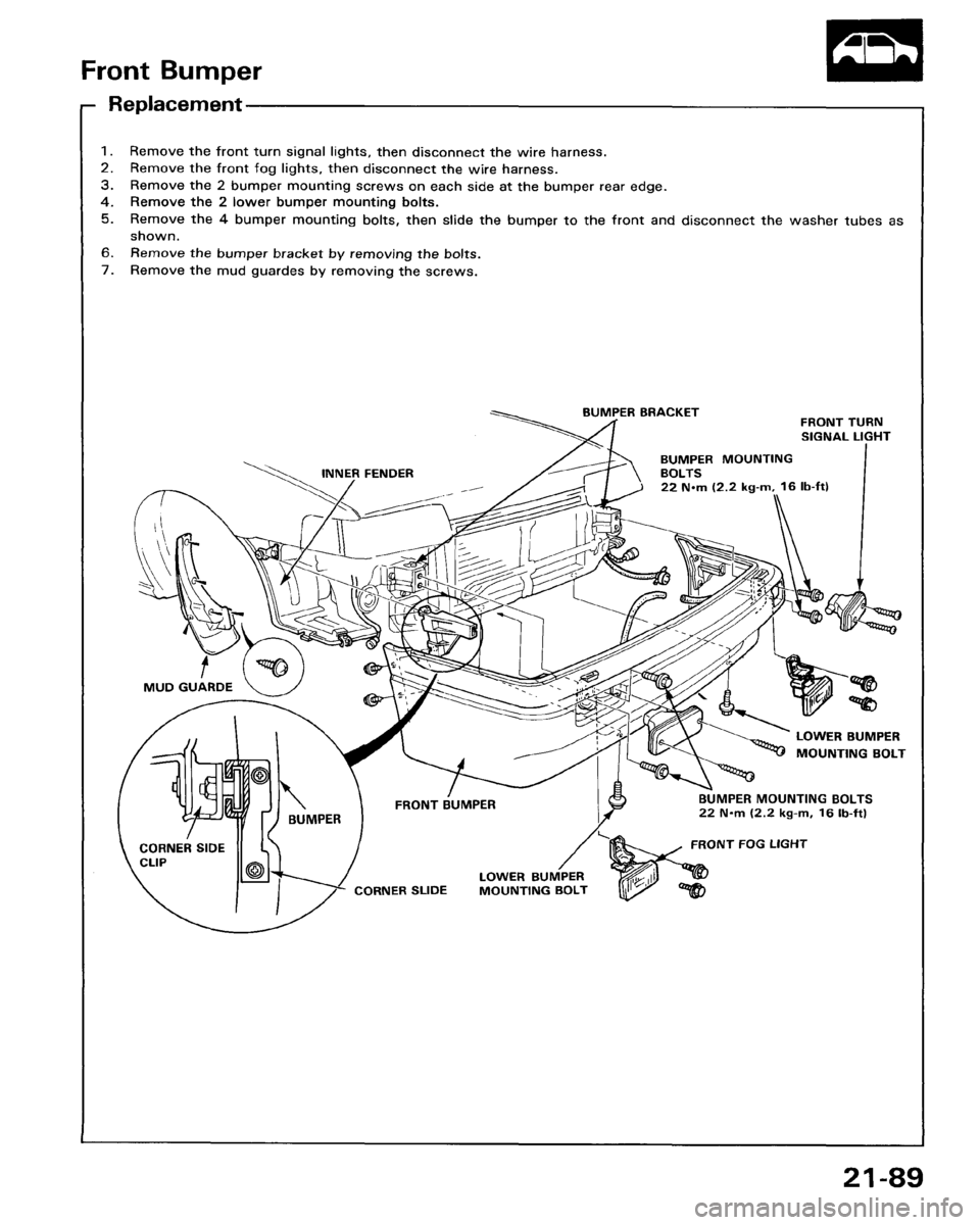 HONDA ACCORD 1986 CA / 3.G Workshop Manual HONDA ACCORD 1986 CA / 3.G Workshop Manual