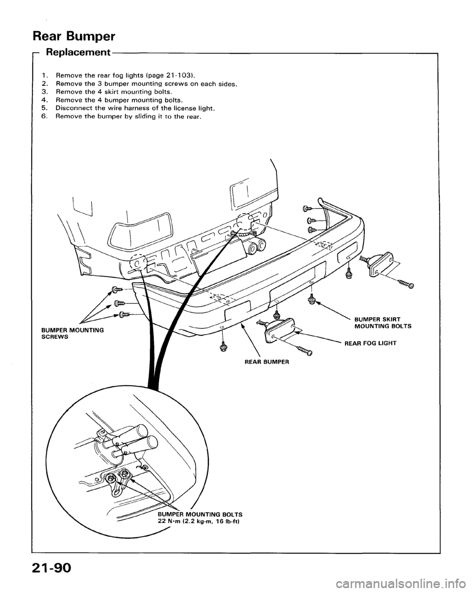 HONDA ACCORD 1986 CA / 3.G Workshop Manual HONDA ACCORD 1986 CA / 3.G Workshop Manual