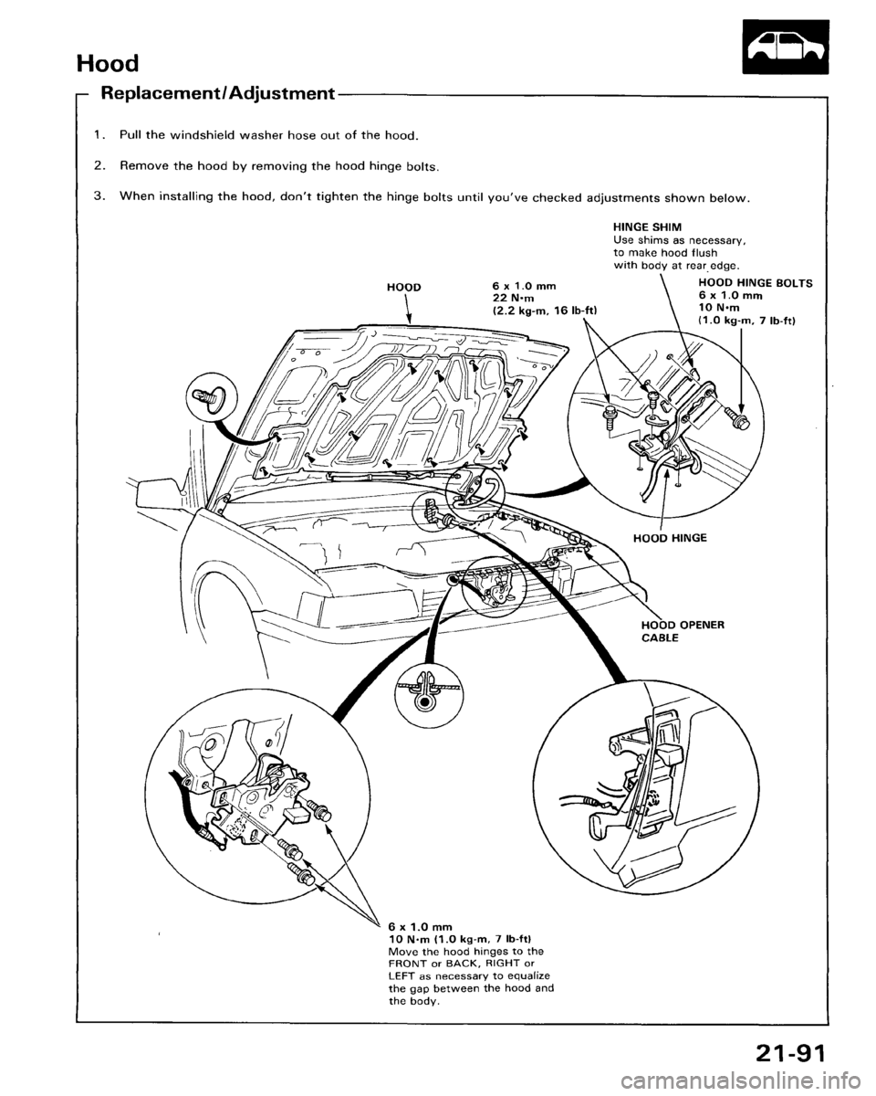 HONDA ACCORD 1986 CA / 3.G Workshop Manual HONDA ACCORD 1986 CA / 3.G Workshop Manual