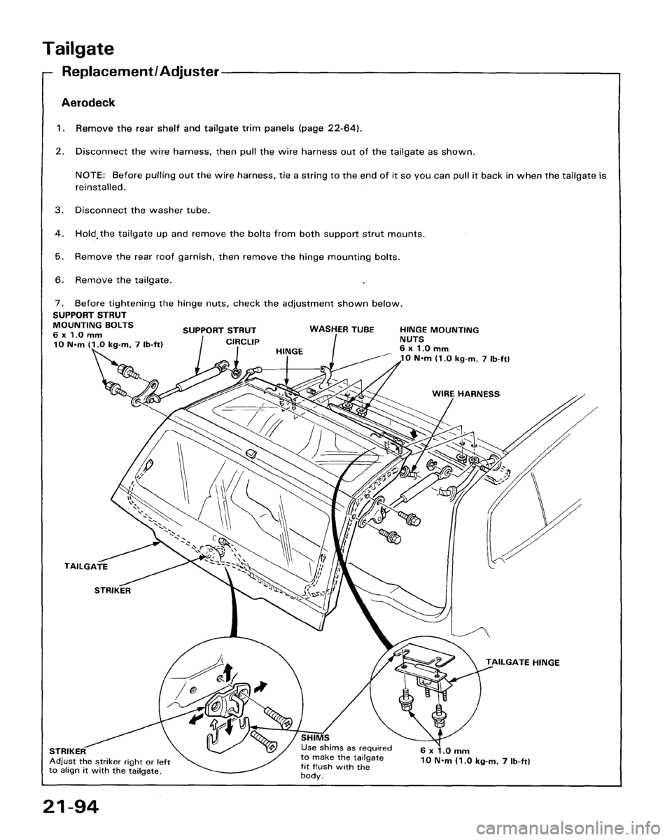 HONDA ACCORD 1986 CA / 3.G Workshop Manual HONDA ACCORD 1986 CA / 3.G Workshop Manual