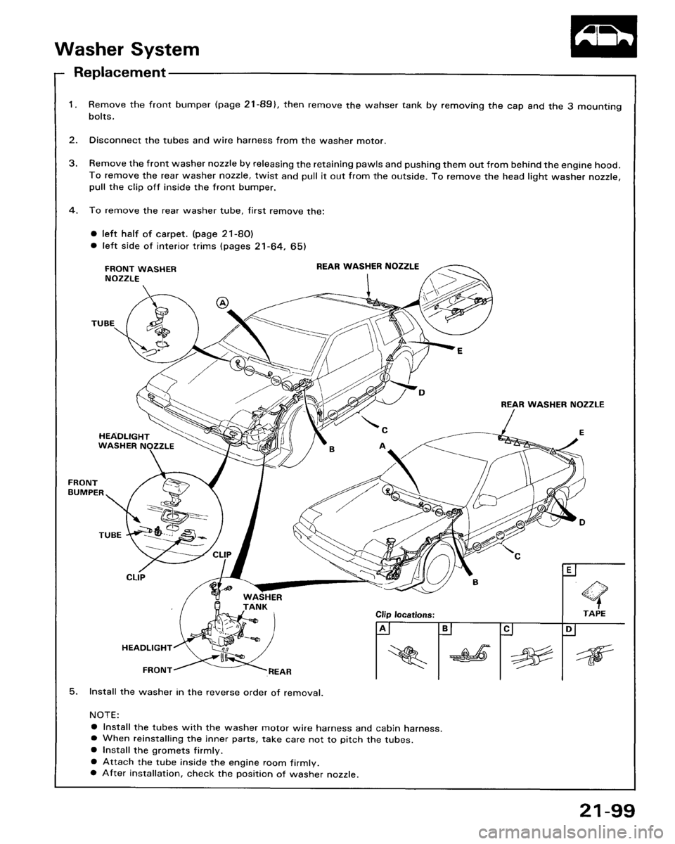 HONDA ACCORD 1986 CA / 3.G Workshop Manual HONDA ACCORD 1986 CA / 3.G Workshop Manual