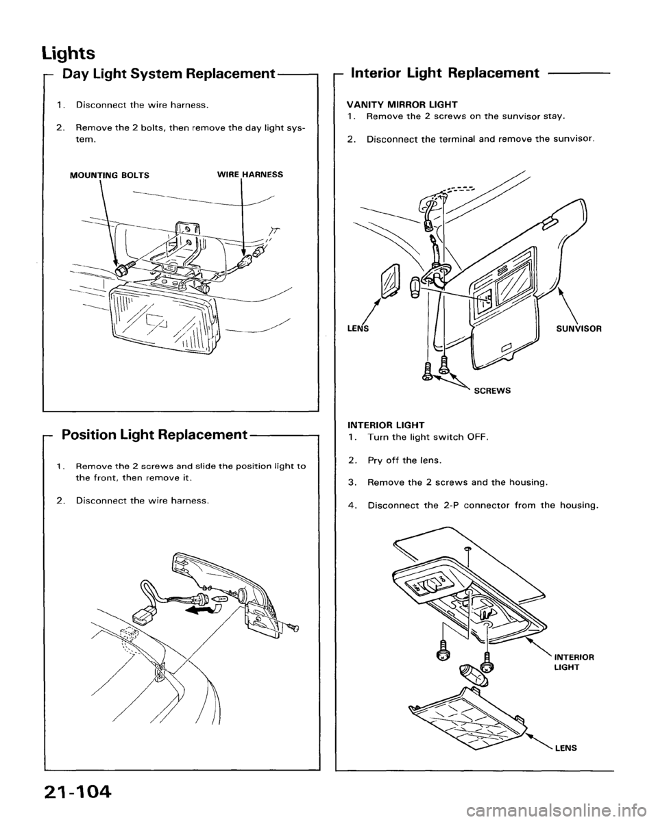 HONDA ACCORD 1986 CA / 3.G Workshop Manual HONDA ACCORD 1986 CA / 3.G Workshop Manual