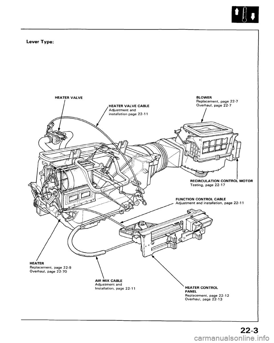 HONDA ACCORD 1986 CA / 3.G Workshop Manual 