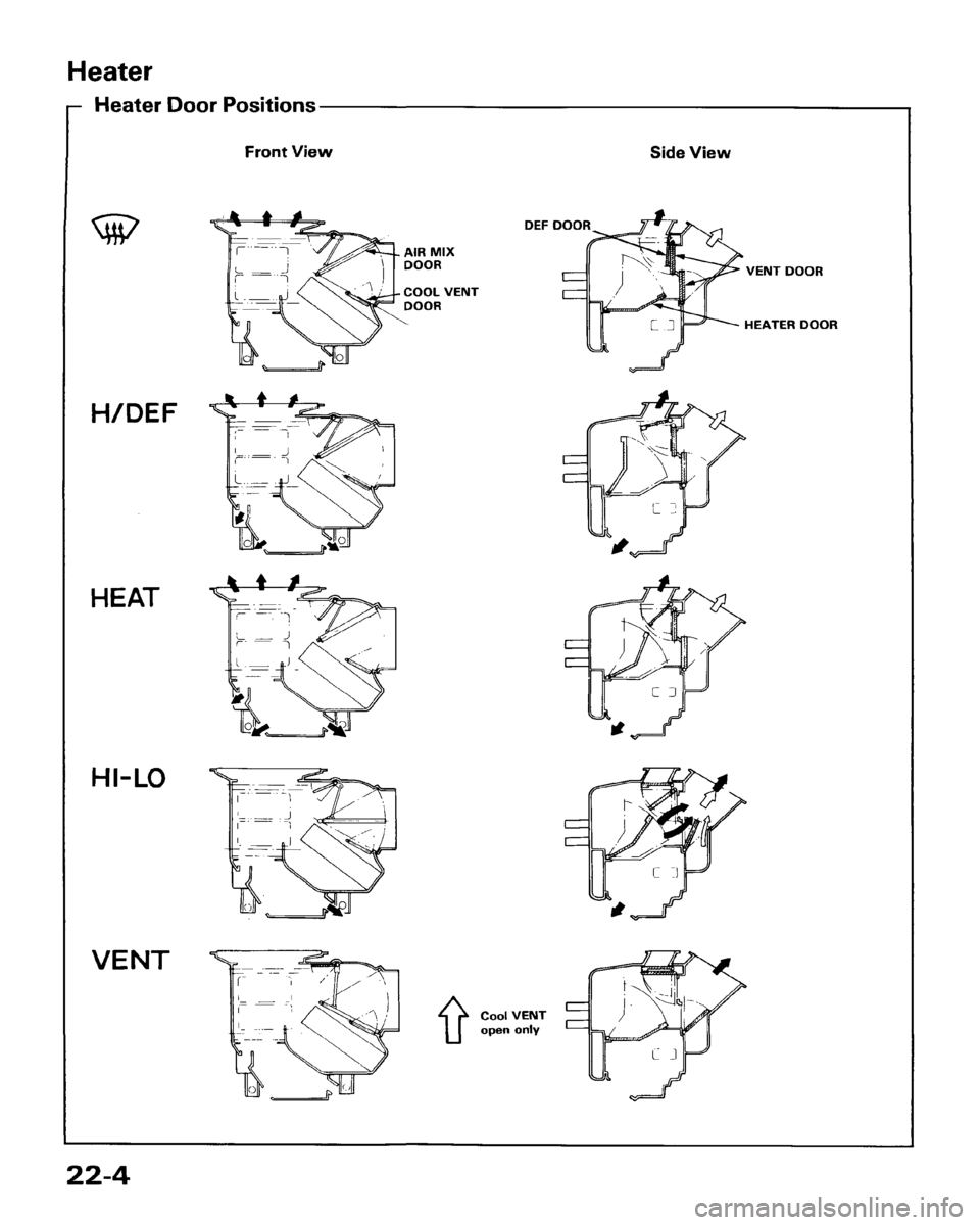 HONDA ACCORD 1986 CA / 3.G Workshop Manual 