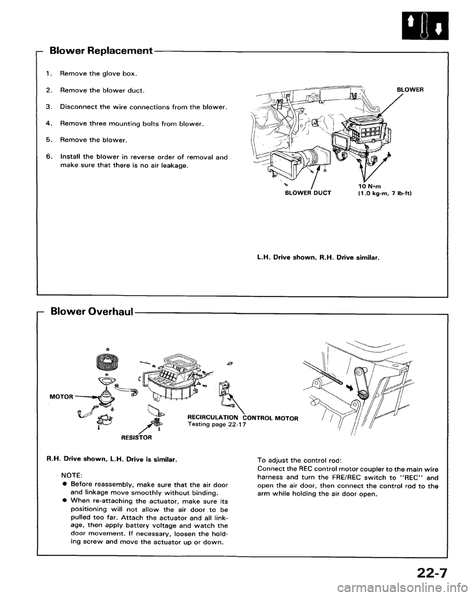 HONDA ACCORD 1986 CA / 3.G Workshop Manual 