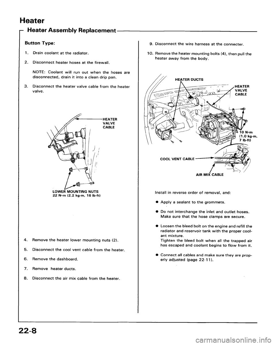 HONDA ACCORD 1986 CA / 3.G Workshop Manual 