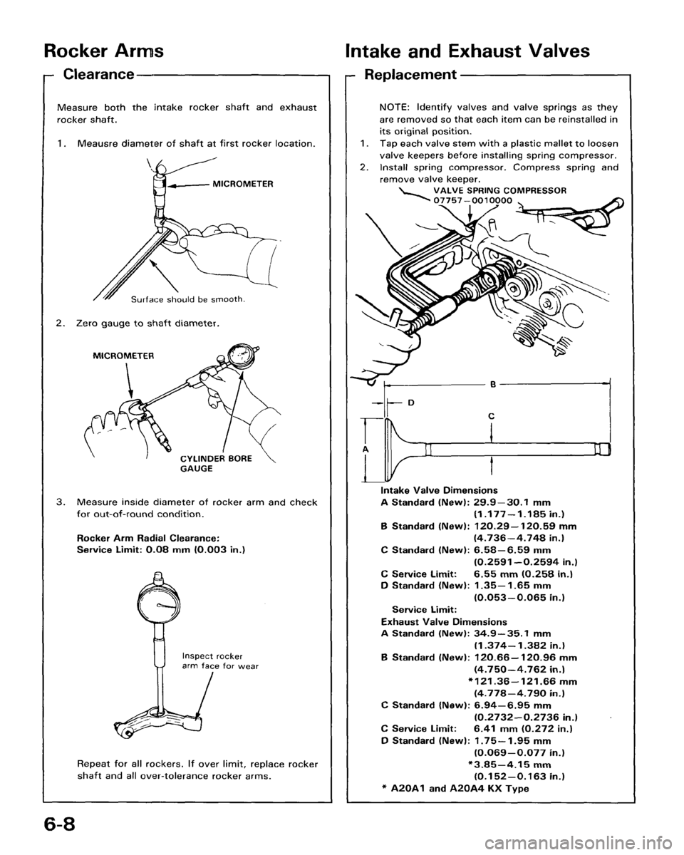 HONDA ACCORD 1986 CA / 3.G Repair Manual 