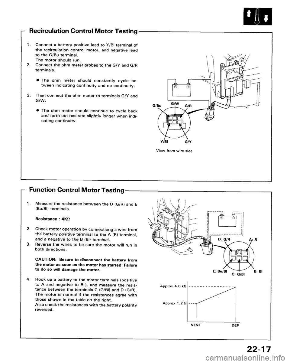 HONDA ACCORD 1986 CA / 3.G Workshop Manual 