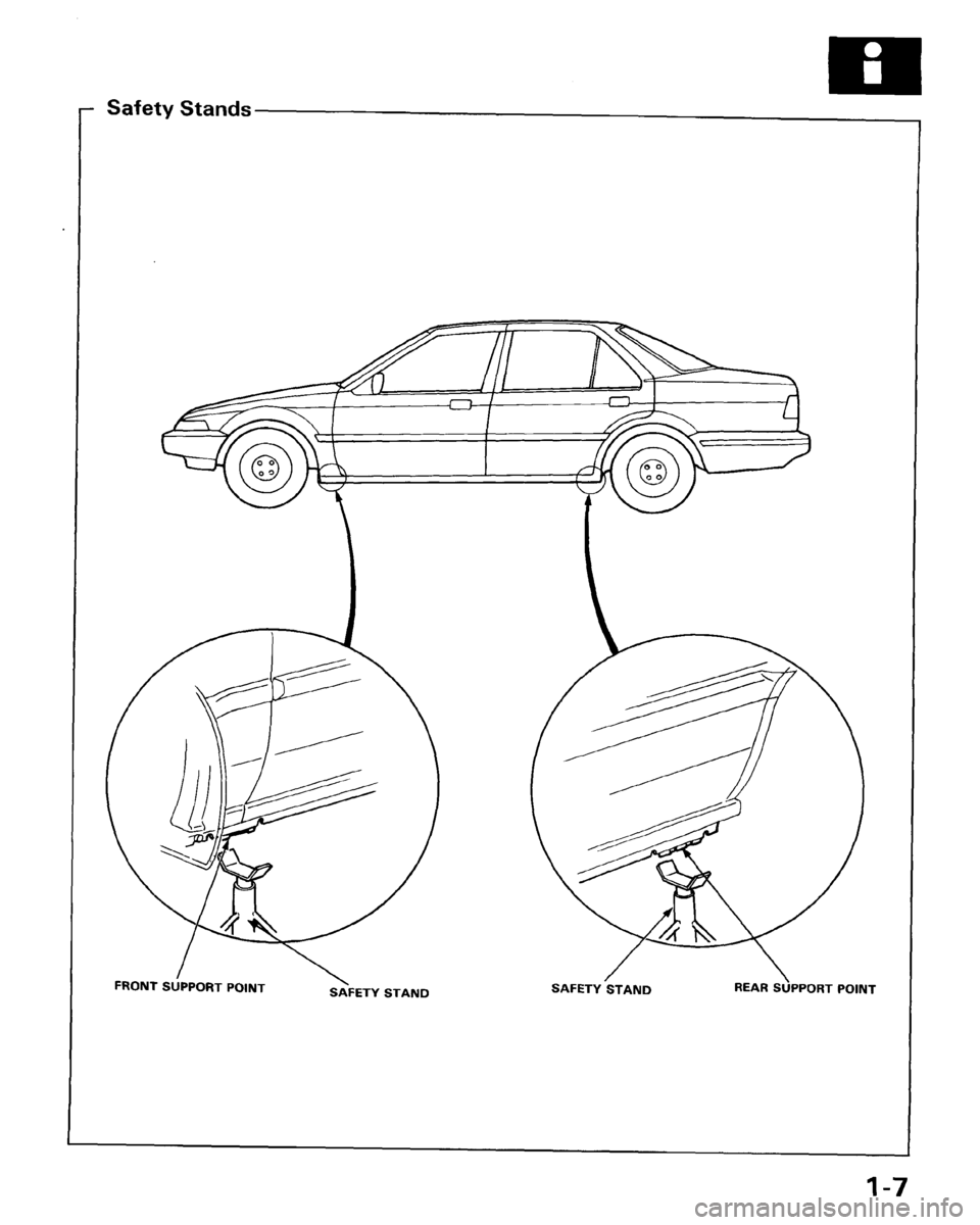 HONDA ACCORD 1986 CA / 3.G Workshop Manual 