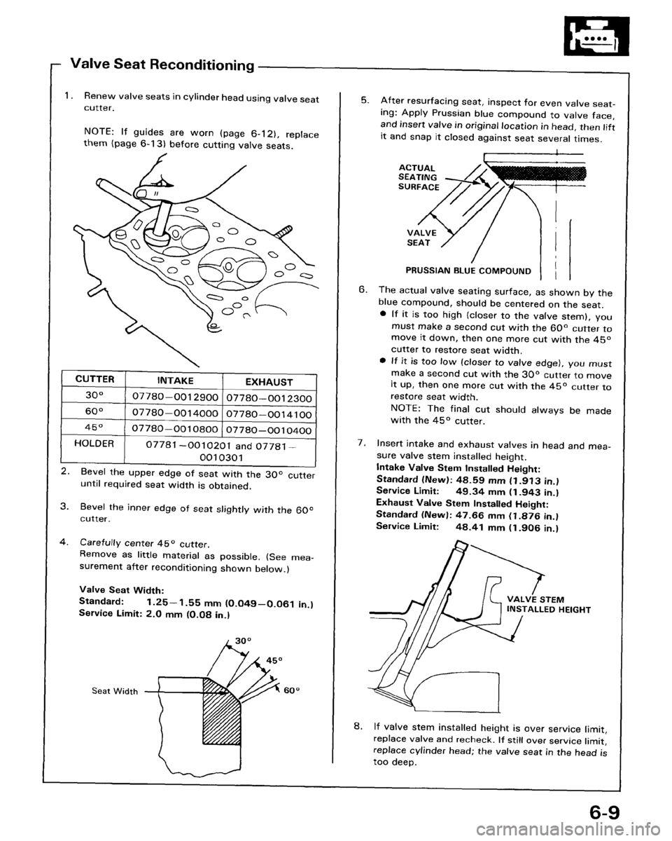 HONDA ACCORD 1986 CA / 3.G Manual PDF 