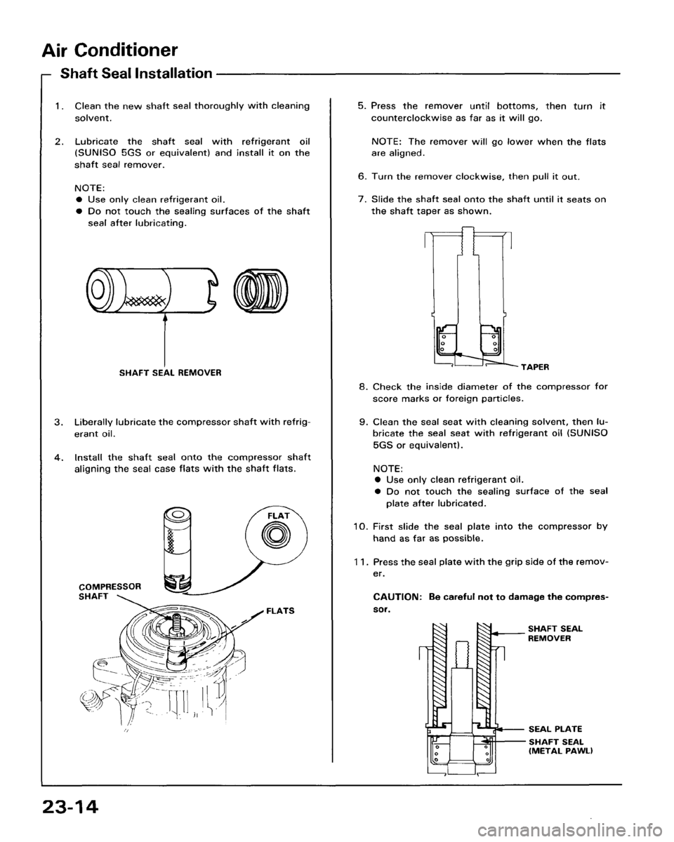 HONDA ACCORD 1986 CA / 3.G Workshop Manual 