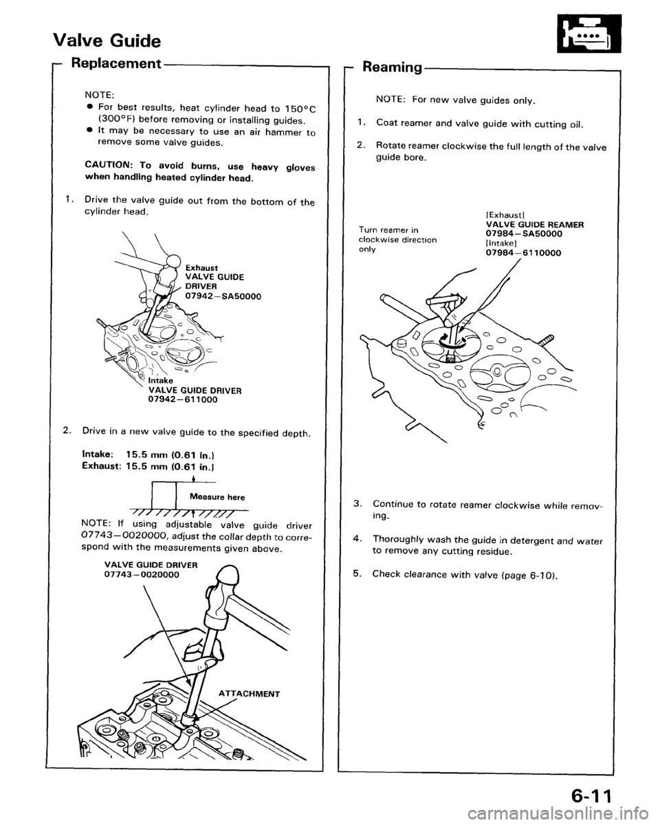 HONDA ACCORD 1986 CA / 3.G Manual PDF 