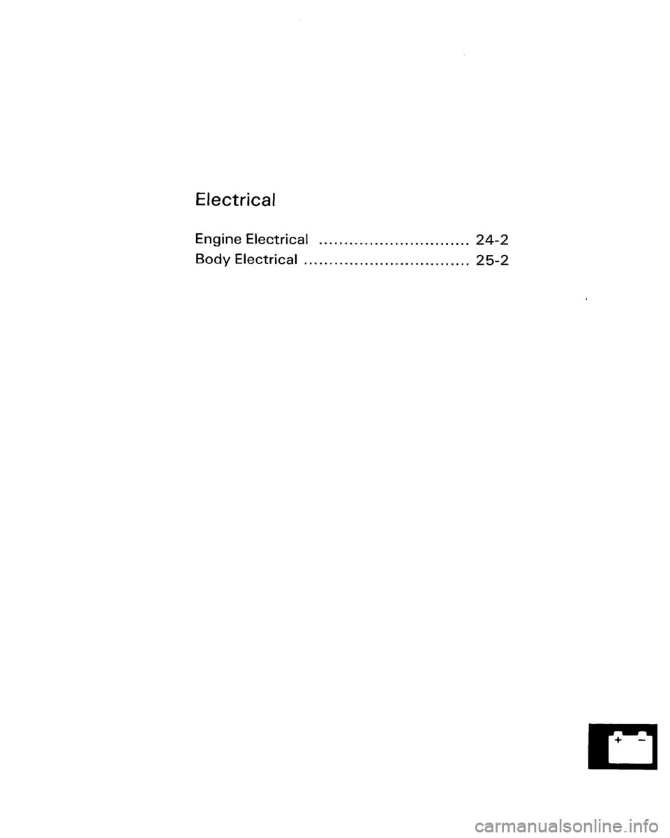 HONDA ACCORD 1986 CA / 3.G Workshop Manual 