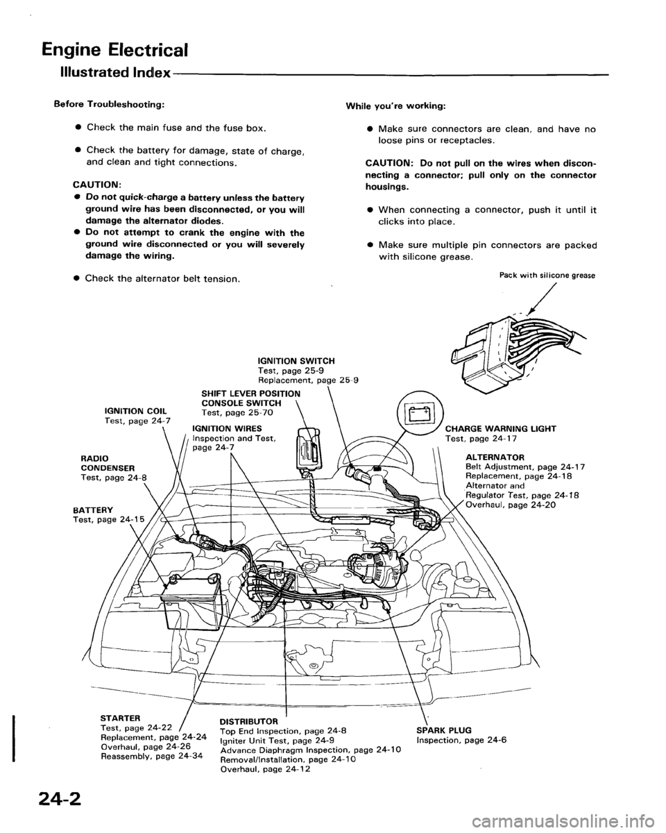 HONDA ACCORD 1986 CA / 3.G Workshop Manual 