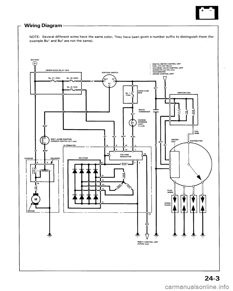 HONDA ACCORD 1986 CA / 3.G Workshop Manual 