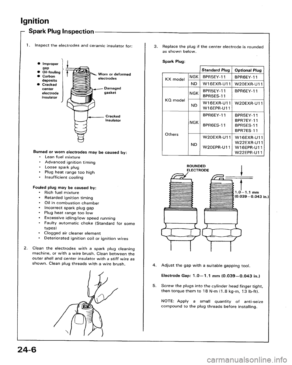 HONDA ACCORD 1986 CA / 3.G Workshop Manual 