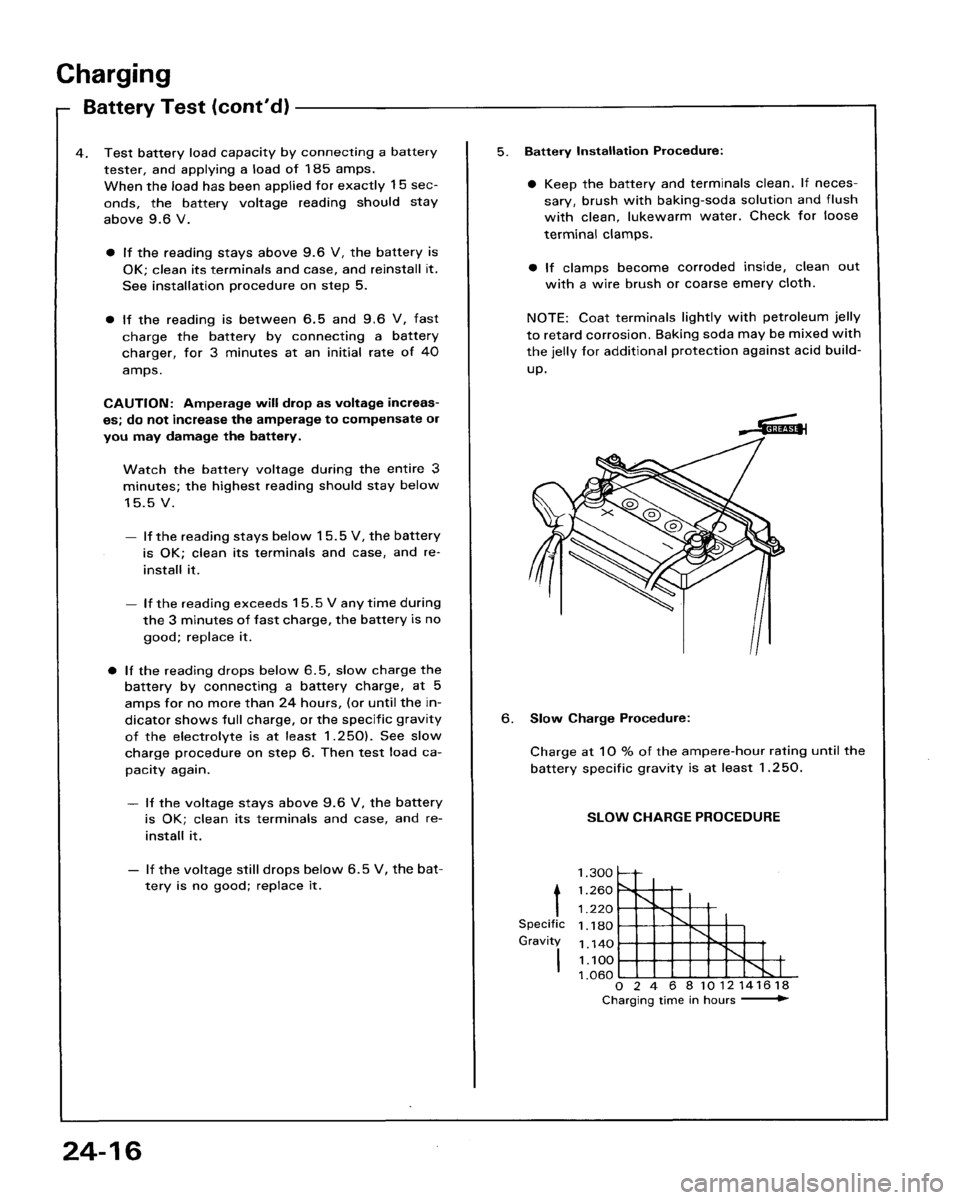 HONDA ACCORD 1986 CA / 3.G Workshop Manual 