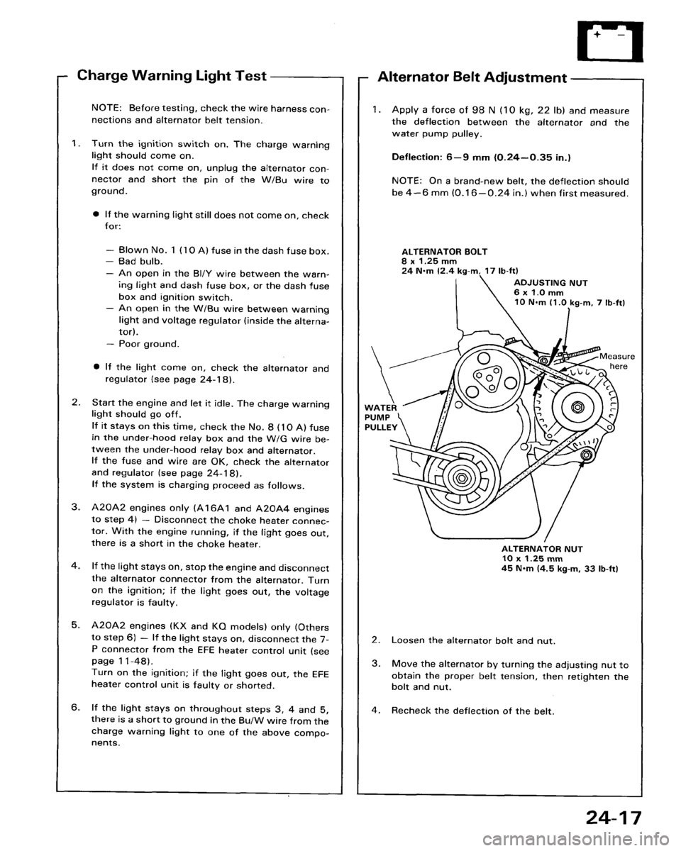 HONDA ACCORD 1986 CA / 3.G Workshop Manual 