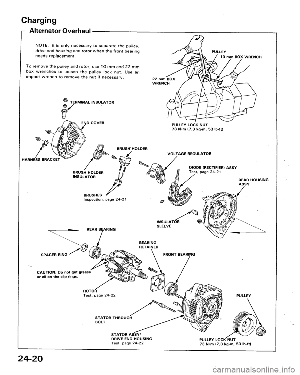 HONDA ACCORD 1986 CA / 3.G Workshop Manual 