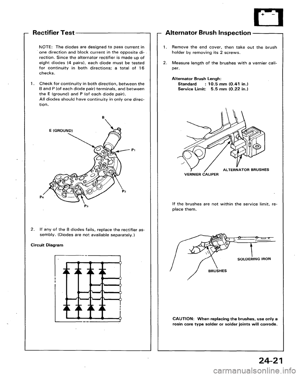 HONDA ACCORD 1986 CA / 3.G Workshop Manual 