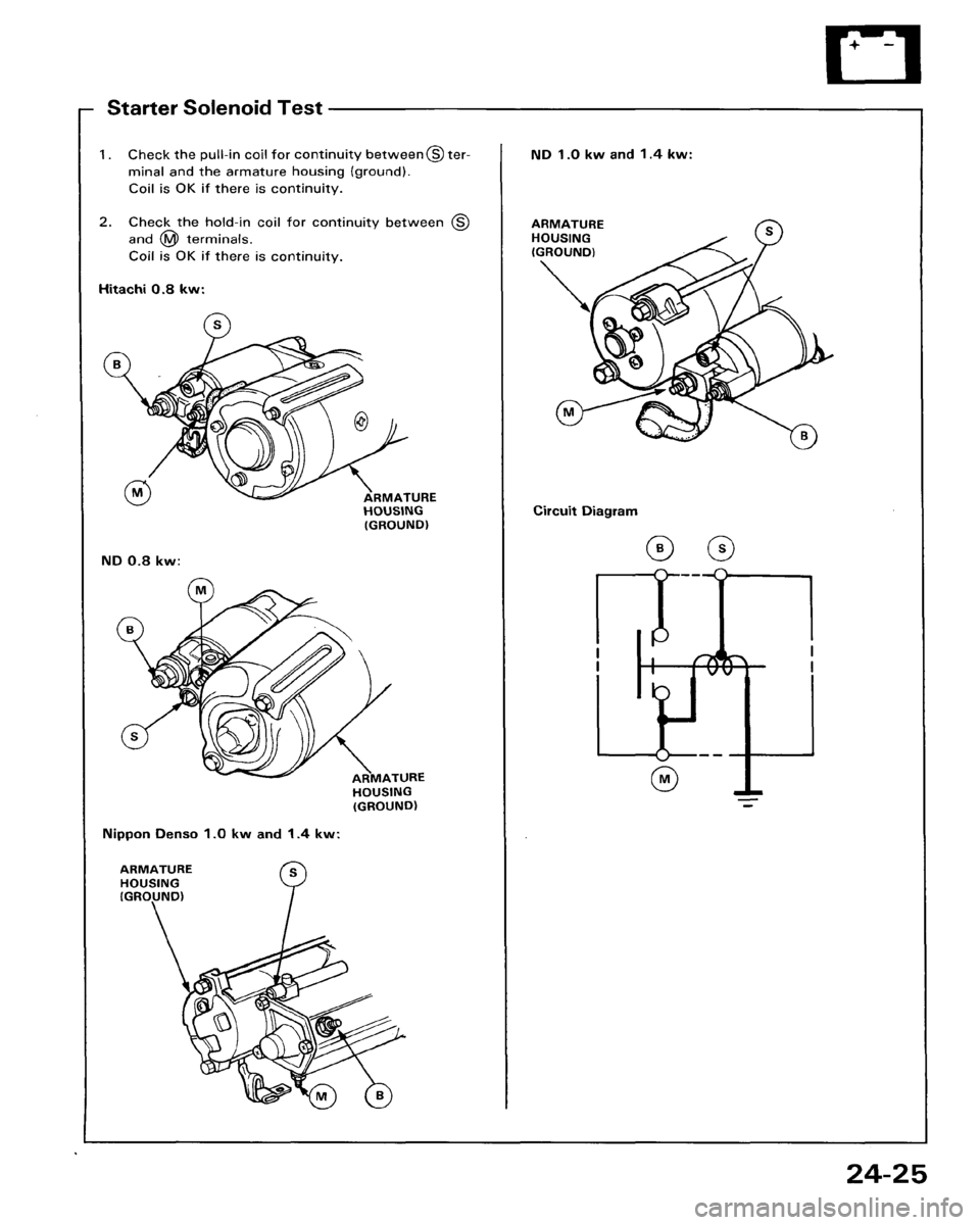 HONDA ACCORD 1986 CA / 3.G Workshop Manual 