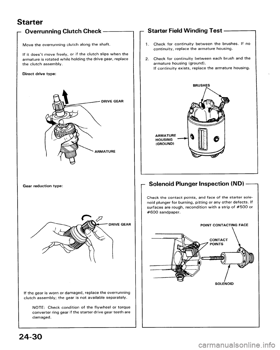 HONDA ACCORD 1986 CA / 3.G Workshop Manual 