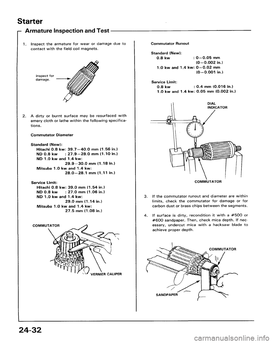 HONDA ACCORD 1986 CA / 3.G Workshop Manual 