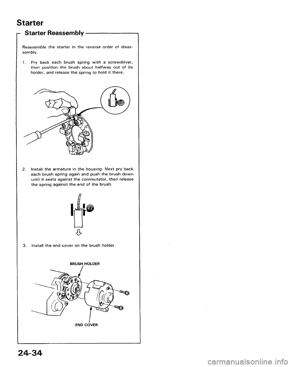 HONDA ACCORD 1986 CA / 3.G Workshop Manual 