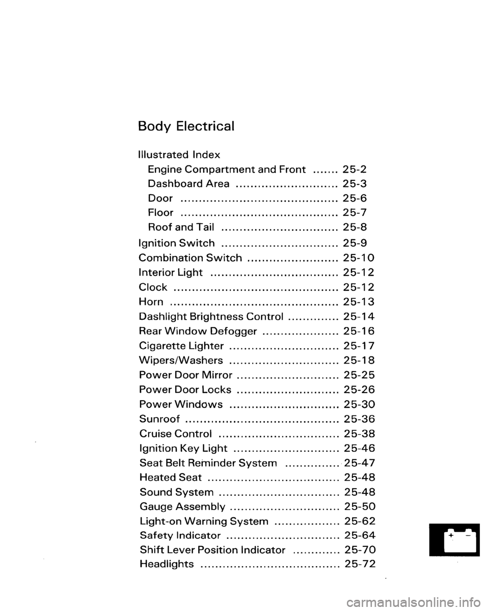 HONDA ACCORD 1986 CA / 3.G Workshop Manual 