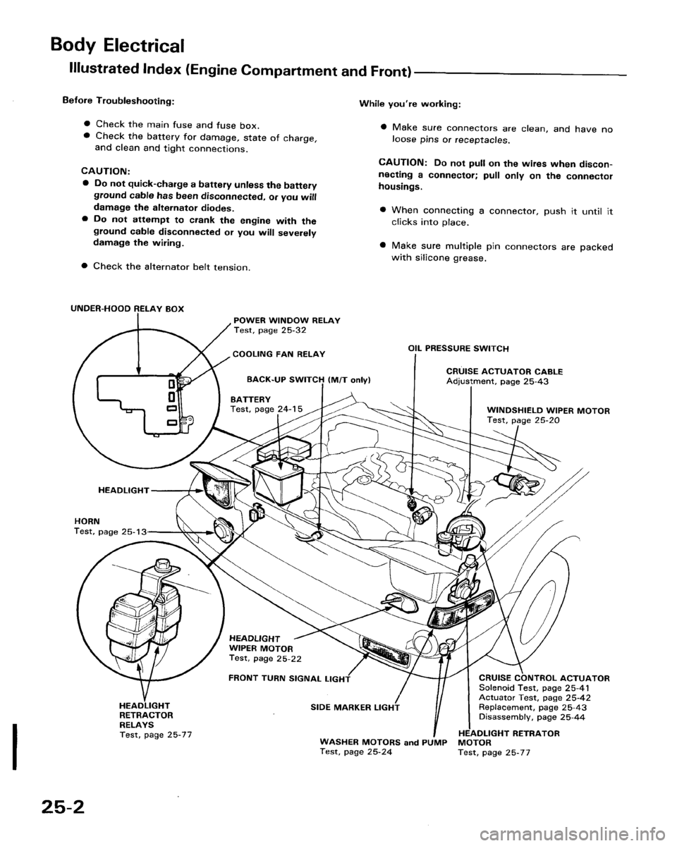 HONDA ACCORD 1986 CA / 3.G Workshop Manual 