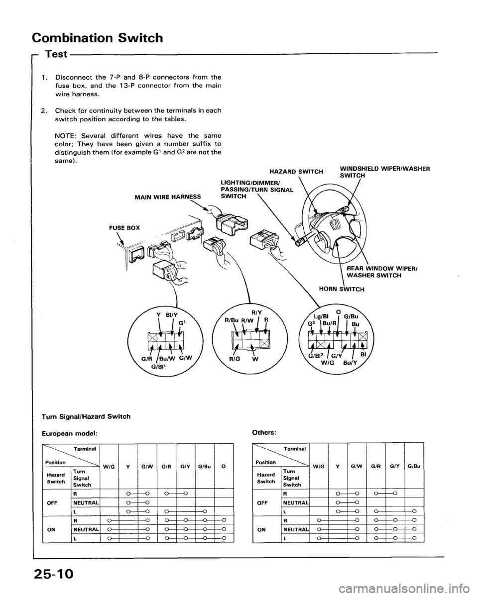HONDA ACCORD 1986 CA / 3.G Workshop Manual 