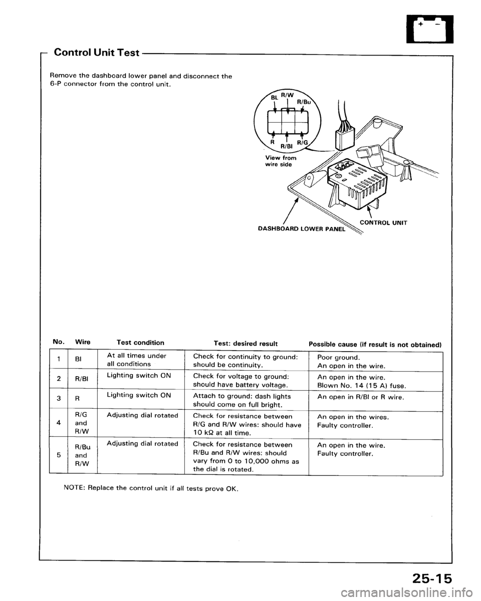 HONDA ACCORD 1986 CA / 3.G Workshop Manual 