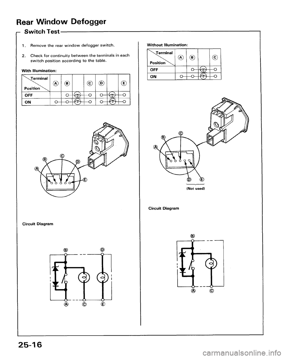 HONDA ACCORD 1986 CA / 3.G Workshop Manual 