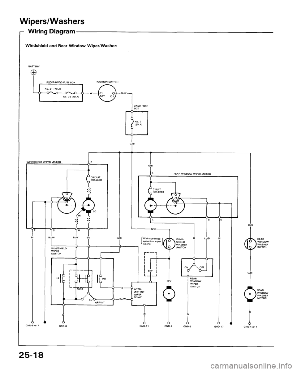 HONDA ACCORD 1986 CA / 3.G Workshop Manual 