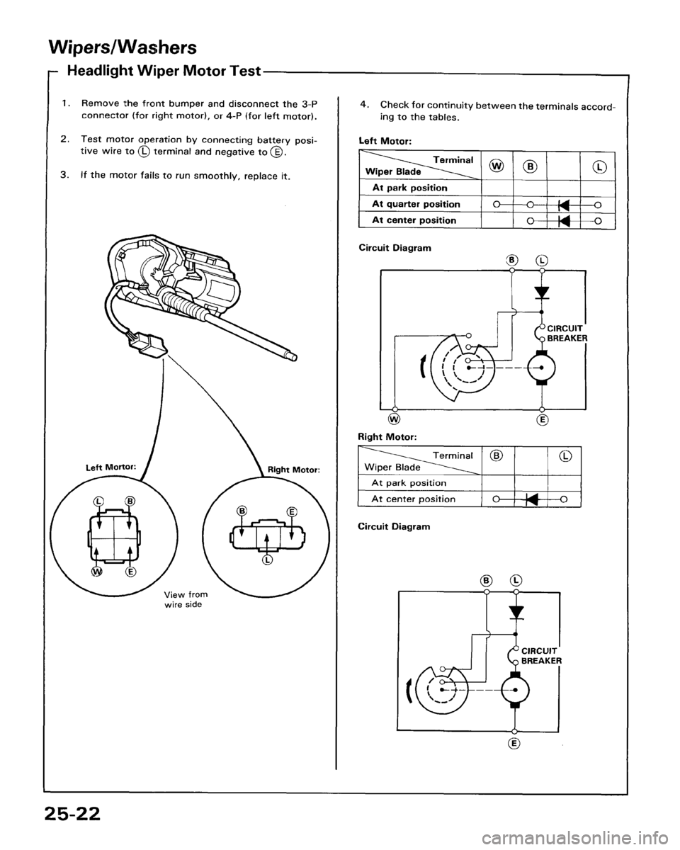 HONDA ACCORD 1986 CA / 3.G Workshop Manual 