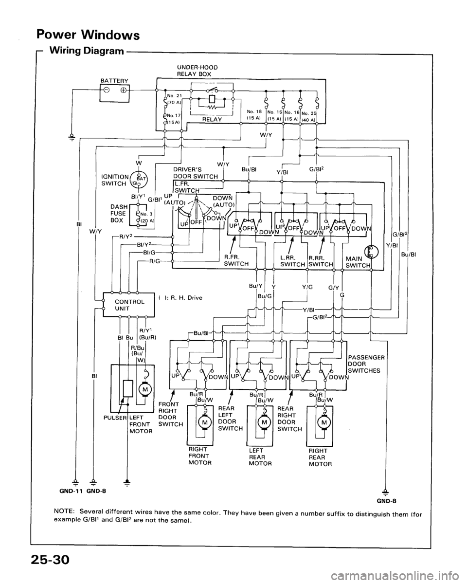 HONDA ACCORD 1986 CA / 3.G Workshop Manual 