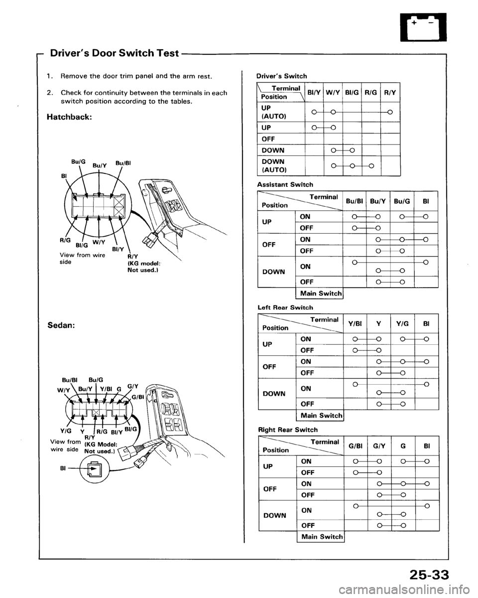 HONDA ACCORD 1986 CA / 3.G Workshop Manual 