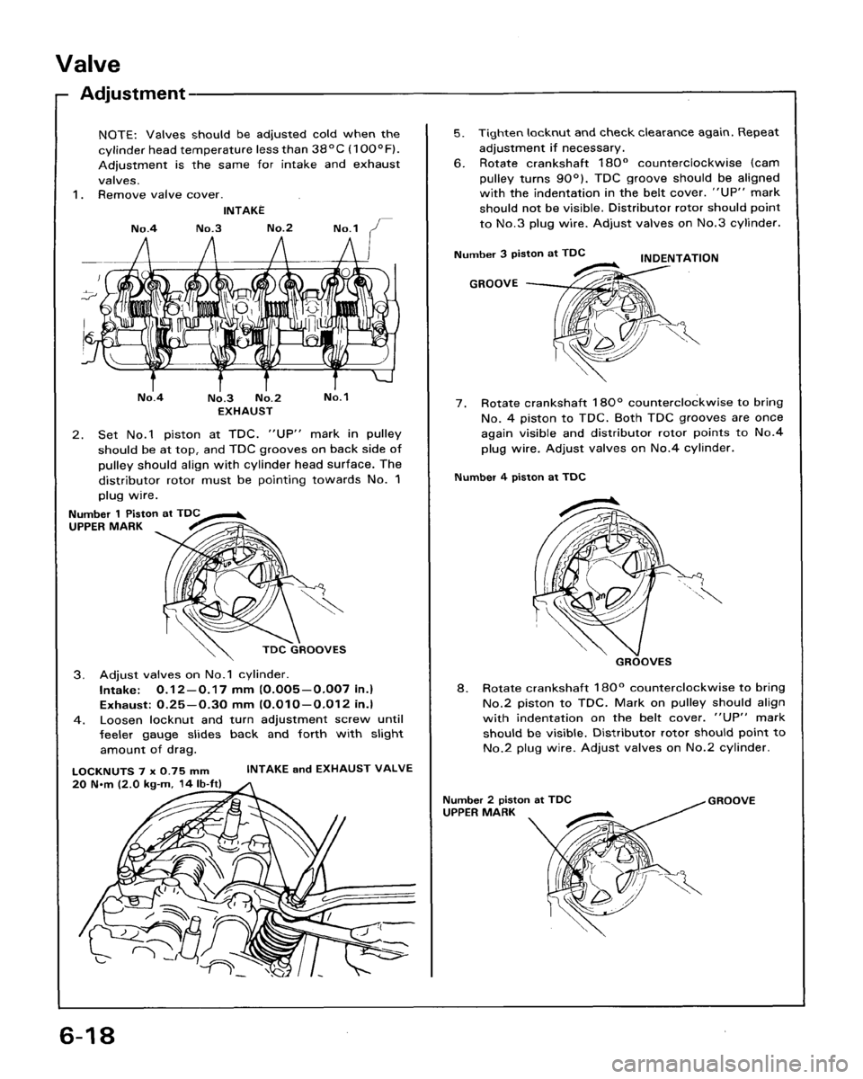 HONDA ACCORD 1986 CA / 3.G Manual PDF 