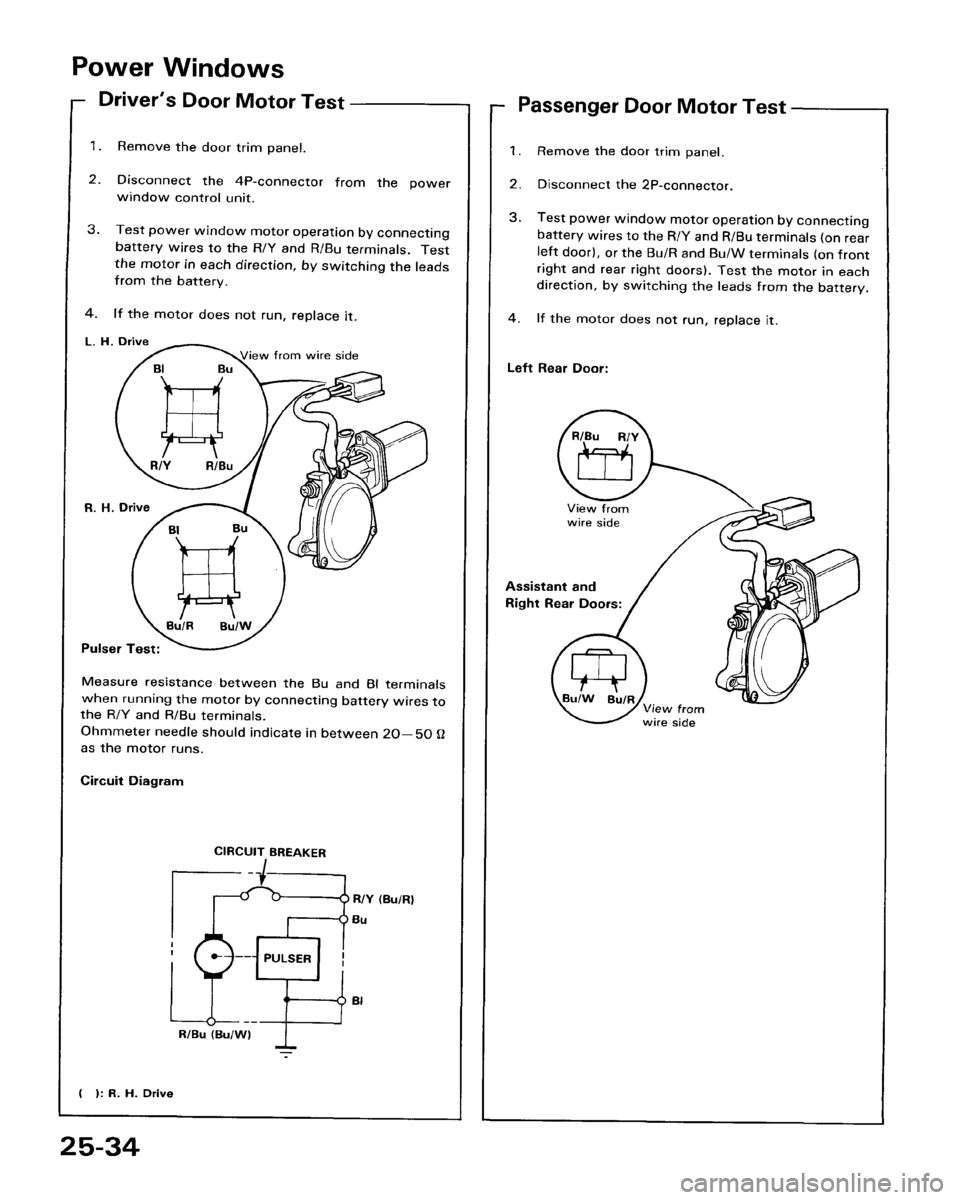 HONDA ACCORD 1986 CA / 3.G Workshop Manual 