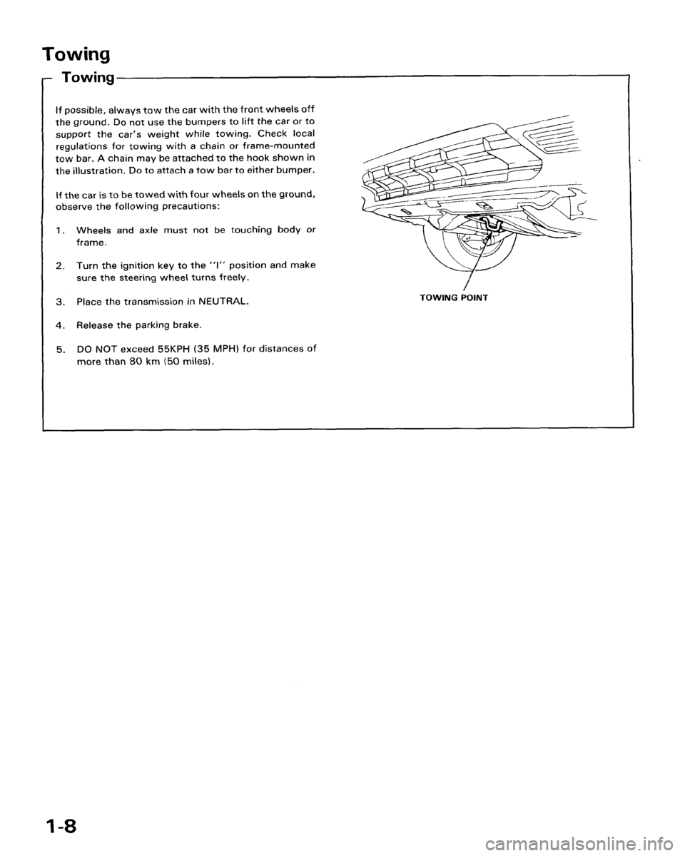 HONDA ACCORD 1986 CA / 3.G Workshop Manual 