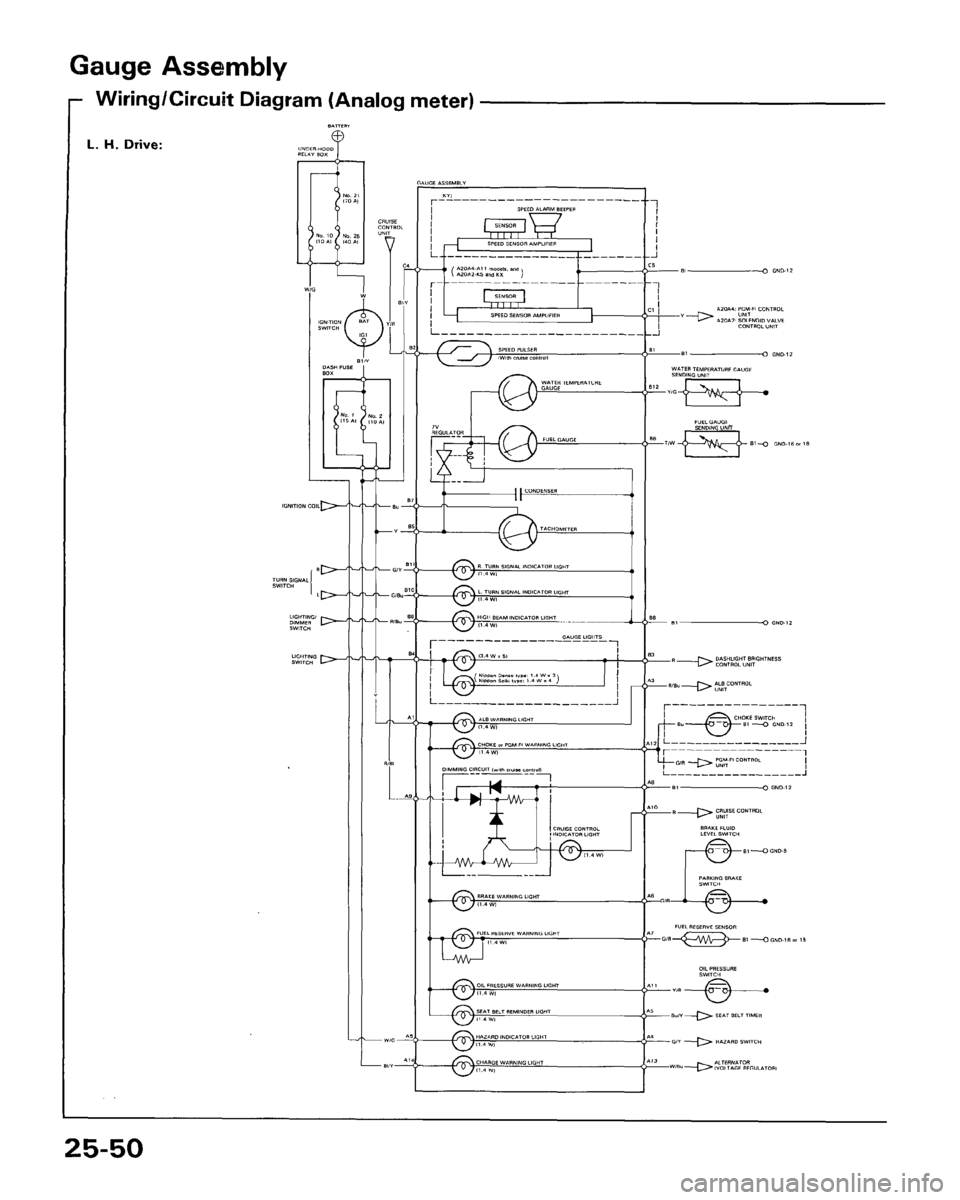 HONDA ACCORD 1986 CA / 3.G Workshop Manual 