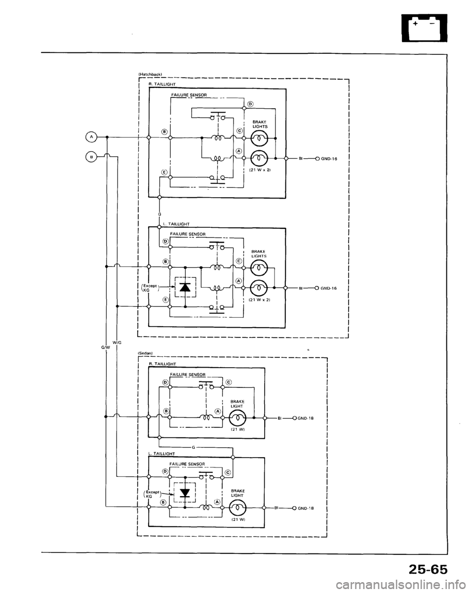 HONDA ACCORD 1986 CA / 3.G Workshop Manual 