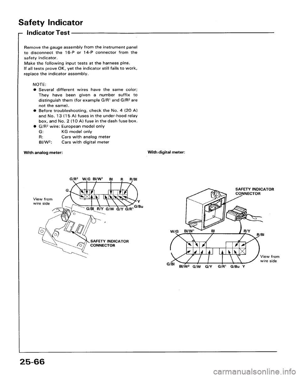 HONDA ACCORD 1986 CA / 3.G Workshop Manual 